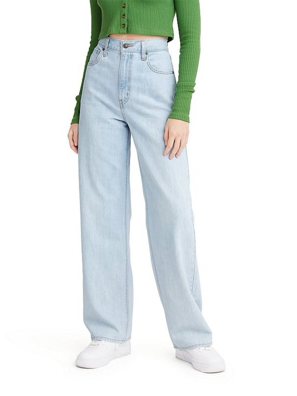 Levi's Women's Straight-Leg Jeans in Pale Blue